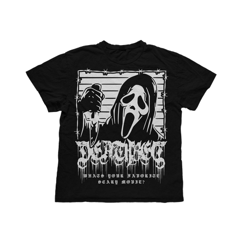 DB Ghostface Tee (White Ink)